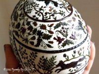 Elysium Ukrainian Style Batik Easter Egg Pysanky by So Jeo  Elysium Ukrainian Style Batik Easter Egg Pysanky by So Jeo  This design is based (with permission), on the most incredible Miniature Knotted Rug created by the wonderfully talented artist  Teresa Layman        google_ad_client = "ca-pub-5949678472174861"; /* Gallery Photo Small */ google_ad_slot = "5716546039"; google_ad_width = 320; google_ad_height = 50; //-->    src="//pagead2.googlesyndication.com/pagead/show_ads.js"> : pysanky Pysanka Ukrainian Easter rug Elysium greek mythology underworld birds, rabbits, deer, lion, animals, garden, woods, trees, flowers, earth, sky, vines, egg batik art sojeo leblond artist persian iran iranian carpet rug textile wall hanging designs design garden adularia blue moonstone kerman stars isfahan esfahan kashan bazaar khorassan nowruz blessing paradise persian orange prayers royal tree of life hossainabad